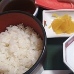 鮨・割烹 清瀧 - 漬物、ご飯