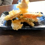 手打ちうどん　はるや - 天ぷらうどん 別皿指定