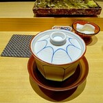 鮨 一 - 鱈の白子蒸し