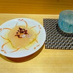 鮨 一 - ほたて煎り酒浸し