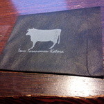 米沢牛焼肉 仔虎 - 紙エプロン