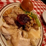 Troubadour - Turkey dinner plate 