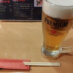 こだわり炭火焼鳥 ふらふら - 乾杯～。