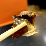 福原 - パリッとした皮とふわっとした穴子の身の煮切りの味入れが絶妙です〜トロトロの感じが倒れちゃうぐらい美味〜　byまみこ