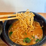 麺屋　たか - 〆ラーメンは細ストレート麺をバリカタで！
