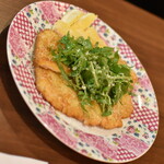 ワインバー バッカス - 三元豚肩ロースのミラノ風カツレツ（１，７００円）２０２４年１１月