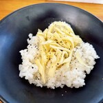 麺屋　たか - 〆のリゾット用ライス！ブラックペッパーがいい仕事しています。