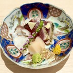 酒とごはん ちりん - お造り   タコ    鰹   ホタテ