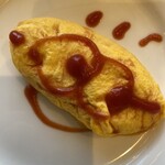 ブッフェダイニング アーカラ - ライブキッチンで ミニオンの オムレツを作っ貰ったよ♥️可愛い((o(｡･ω･｡)o))い♪