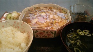 葵 - 鮭野菜あんかけ定食ランチ　８５０円（税別）