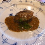 八王子うかい亭 - ソースがかかったあわび