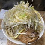 自家製麺まさき(非乳化) - 野菜ニンニク生姜白髪ねぎ