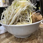 自家製麺まさき(非乳化) - 野菜ニンニク生姜白髪ねぎ