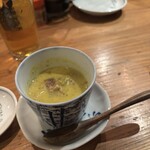 晩酌と晩御飯 ちょうつがひ - お通しのポタージュ