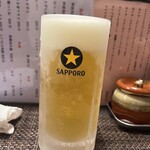 やきとり 本牧 - ビール