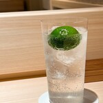 礒田 - 最初は酢橘サワー