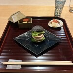 古汲 - あん肝バーガー、そ&うめだきにんじん