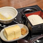 魚の郷 こにし - だし巻たまご・自家製豆腐