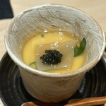 鮨 塩釜港 銀座 極 - 国産キャビアと気仙沼産フカヒレの茶碗蒸し