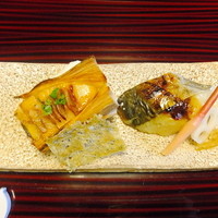 つば甚 - 焼物（若筍と鰆の西京焼）