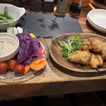 焼鳥唐揚ハイボール - 和風バーニャカウダー柚子の香りと至高の醤油唐揚げ