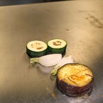 名駅 鉄板焼き 森本Ｘ Premium - 季節の野菜