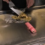 名駅 鉄板焼き 森本Ｘ Premium - 焼きしゃぶと鮑