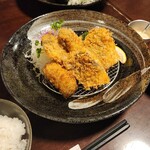 酒肴 新屋敷 - サクサクな衣は具材毎に変えてます