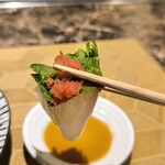 名駅 鉄板焼き 森本Ｘ Premium - 愛媛県産カンパチ