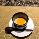 名駅 鉄板焼き 森本Ｘ Premium - ウニソースの茶碗蒸し