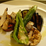 初めていただいた2番手さんの野菜の炭火焼