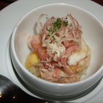 レストランよねむら - 毛蟹の飯蒸し