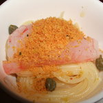 レストランよねむら - 本日の冷製パスタ（からすみ、甘エビ）