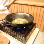 緒方 - 目の前でご主人が作ってくださいます。