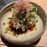 炭焼 おかげさん - 鶏油で揚げた自家製厚揚げ