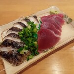 田中鮮魚店 - かつお生＆うつぼのたたき