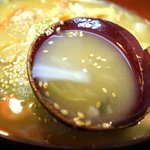 元祖 スタミナちゃんぽん  - スープは豚骨風味が強いです。