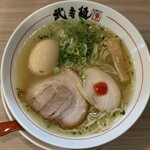 三麺流 武者麺 - 鶏塩そばあっさり＋味玉