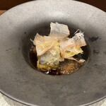 天冨良 ふぐ 銀座 天 - 赤茄子ほ揚げ出し