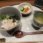 天冨良 ふぐ 銀座 天 - 虎ふぐ茶漬け＆漬物