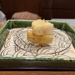 天冨良 ふぐ 銀座 天 - 加賀蓮根