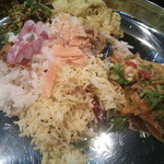 Spice&Dining KALA - こんな風に混ぜ混ぜして食べます。見た目ものっそいジャンク