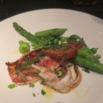 オルティージャ - やりいかとグリーンアスパラのグリル