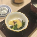 和食日和 おさけと - 湯引きしたカンパチと分葱のぬた