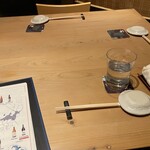 権八 SUSHI - テーブル　ご馳走様でした