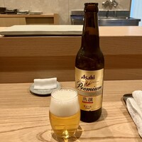 鮨中村 - アサヒプレミアム熟撰小瓶600円