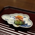 宮坂 - 先付：松葉蟹、あんかけ