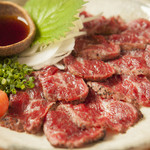 Ebisu Kichinoza - 熊本直送　馬肉のたたき　特製ポン酢でさっぱりと