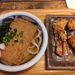 讃岐うどん田 ２丁目店 - きつねうどんとちくわ天にささみ天
