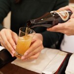 鷹匠鍋 あか羽 - オープニングビール
